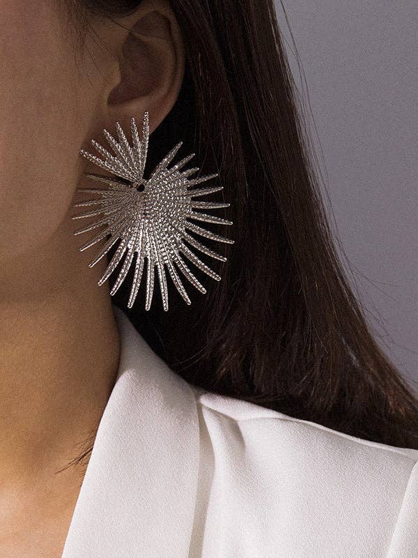 UZ Wholesale Store – Engroshandel Hængeøreringe og creoløreringe – Heart Shape Hollow Ensfarvede øreringe Tilbehør8