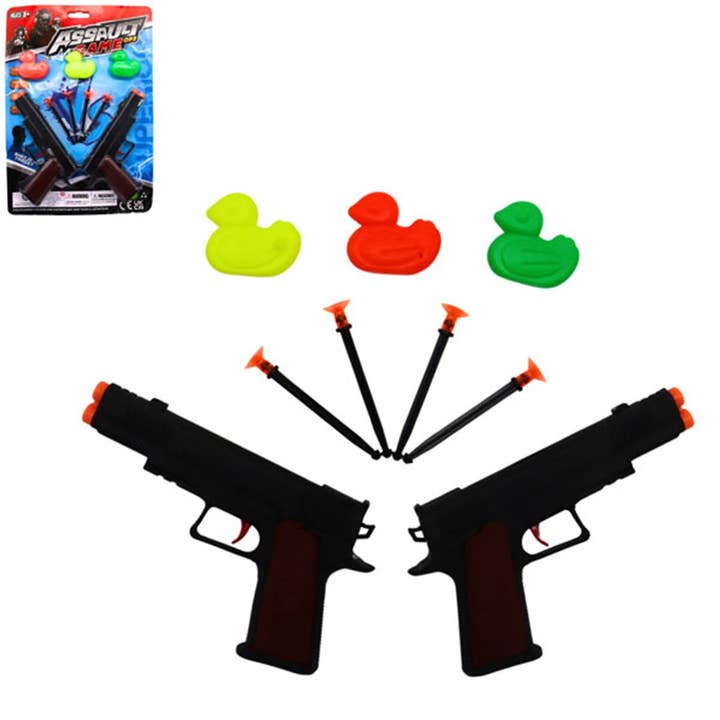Blister 2 Pistolets Flèches 15 cm Avec Canards pour la vente par TSJJ