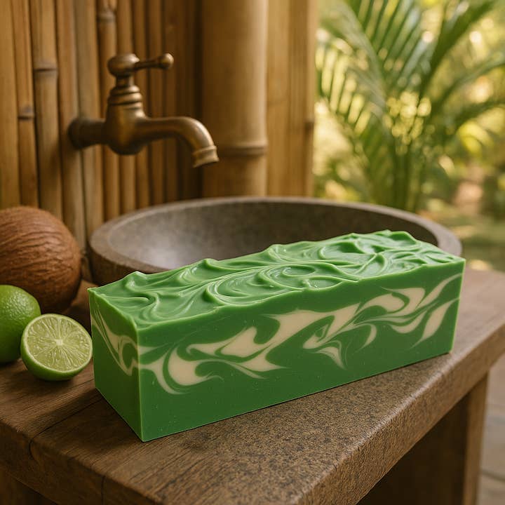 DeShawn Marie Soap Boutique - Wholesale Bar Soap - Coconut Lime 3.5 LB Soap Loaf
