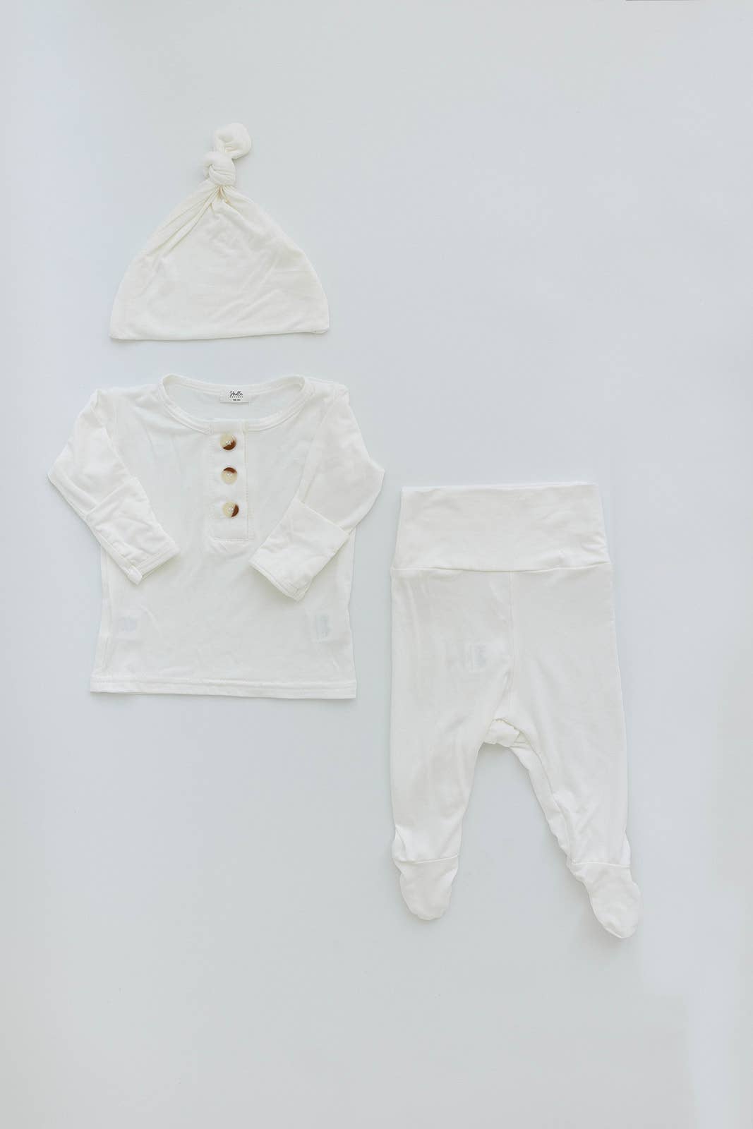 Stroller Society - Wholesale Clothing Set - Baby - Top & Bottom Baby Outfit (Newborn - 12 months sizes) - White1
