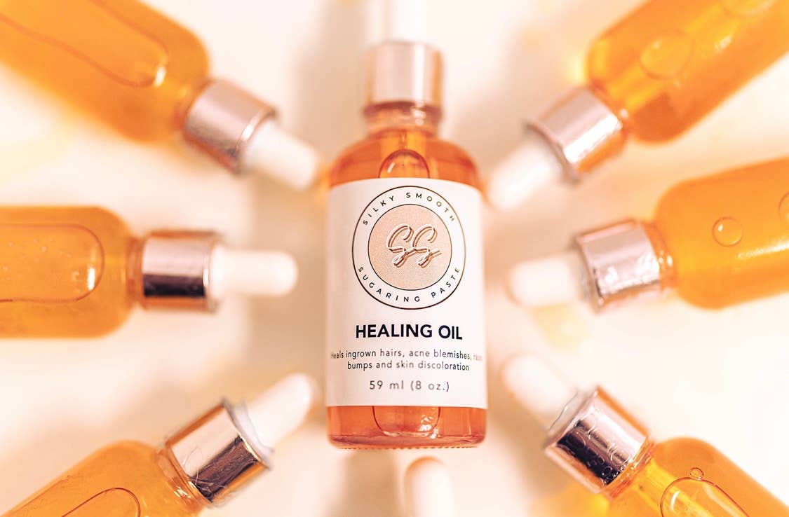 Silky Smooth Sugaring – Großhandel Bade-/Körperöl – Healing Oil Probe 2 ml – 60 Stück2