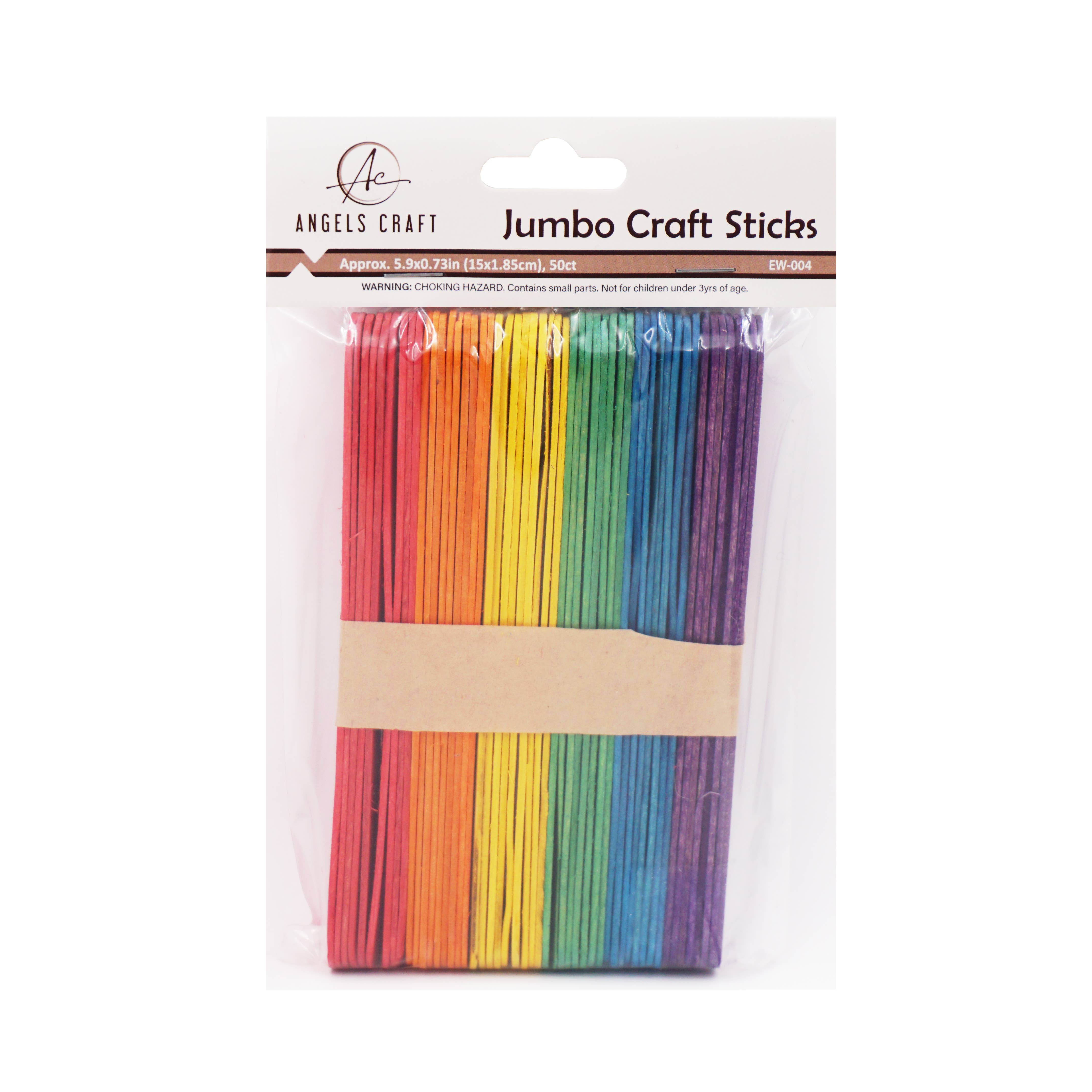 Angels Craft - Vente Matériels de bricolage - Bâton Jumbo Craft, 6 pouces, 50 carats (options de couleur disponibles)3