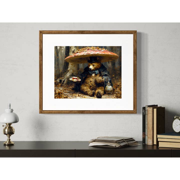 Salty Alyce - Wholesale Art Print - Bear Forest Tea Party Wall Decor 73AS1
