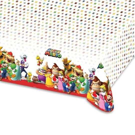 Fiestora - Wholesale Disposable Servingware - Super Mario Tablecloth 120 x 180 cm