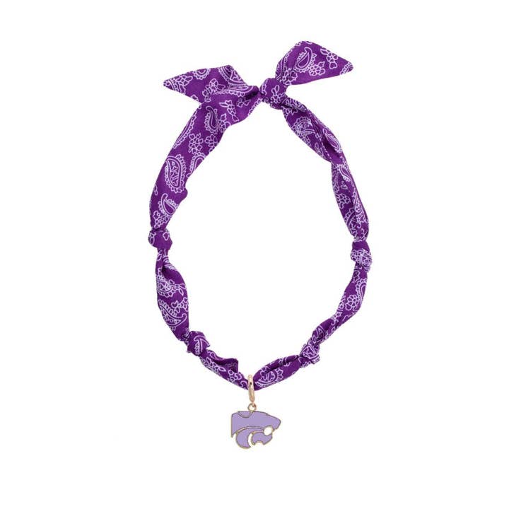 Kansas State Wildcats Logo Bandana Scarf Necklace for wholesale by Canvas Style