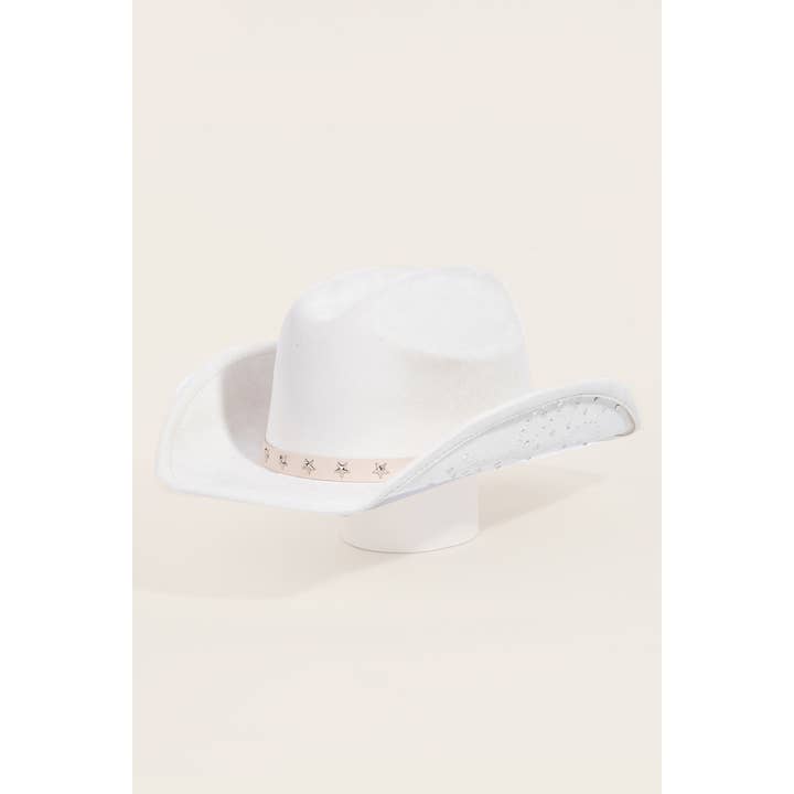Anarchy Street - Wholesale Fedora - Dames - Cowboyhoed met studs van Western Star Band