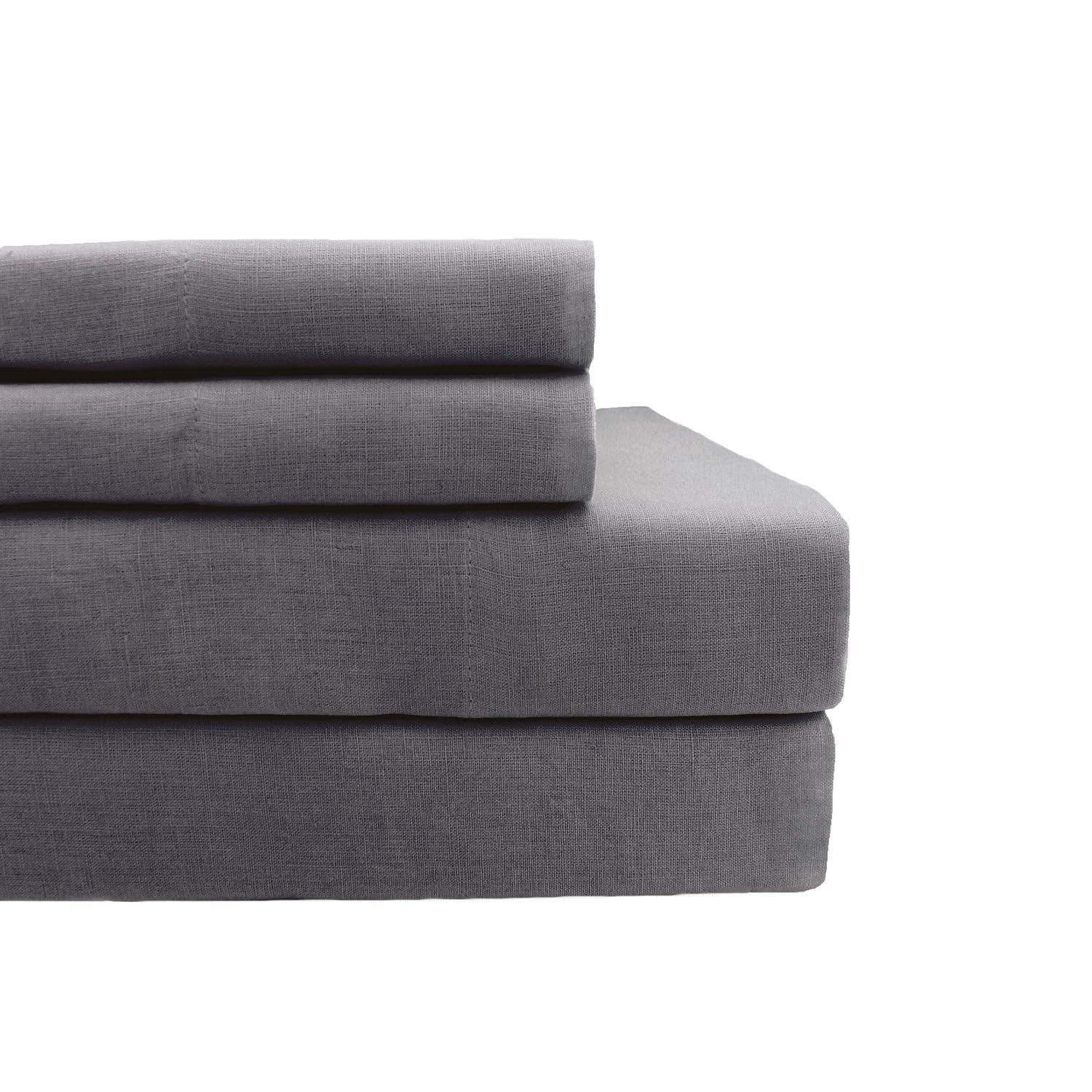 Mélange Home - Wholesale Sheet Set - 100% Linen Plain Hem Sheet Set3