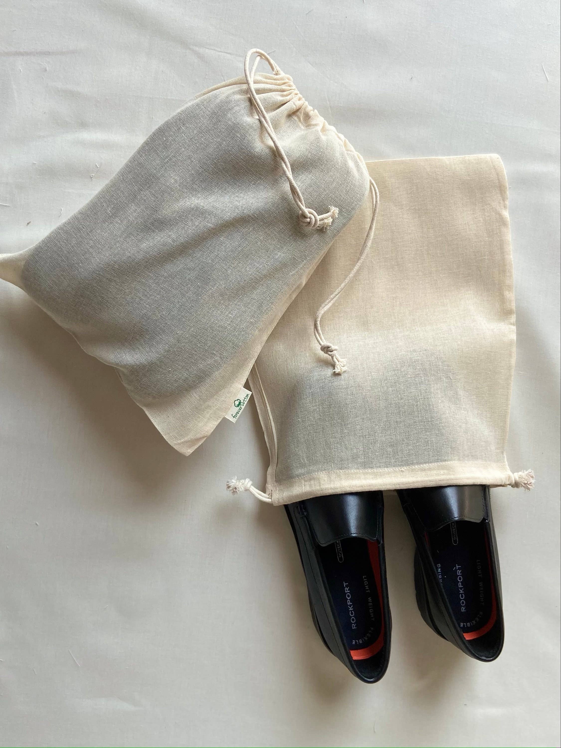 ForeverCotton – Großhandel Verpackung/Beutel zur Aufbewahrung von Lebensmitteln – Premium Baumwollbeutel mit doppeltem Kordelzug aus 100 % Baumwolle3