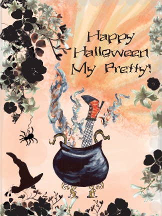 Witch's Brew Halloween Card for wholesale by Dreams After All
