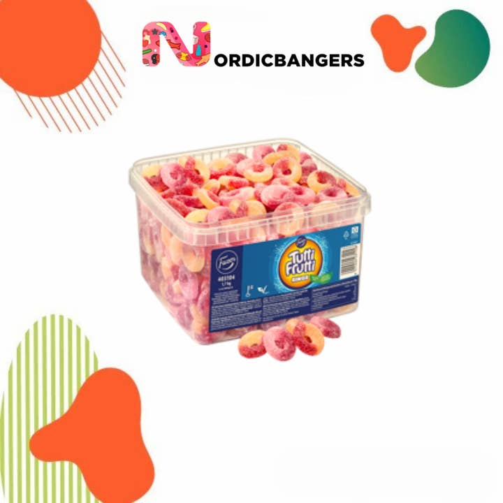 Swedish Candy - TUTTI FRUTTI RINGS and other Purchase Wholesale mixed sweets. Free Returns & Net 60 Terms on Faire trending on Faire.