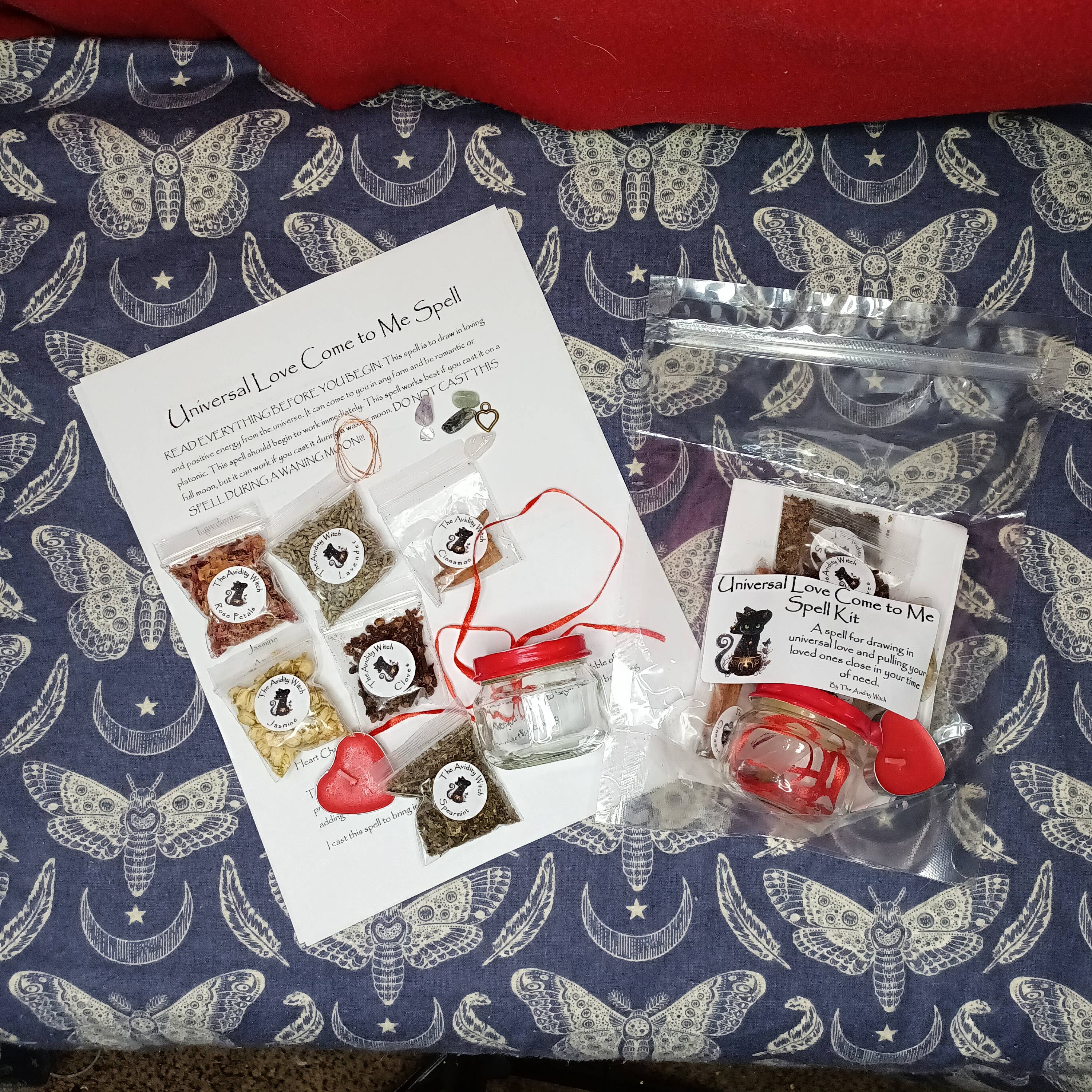 The Avidity Witch - Wholesale Meditation Supplies - Universal Love Come to Me Spell Kit10