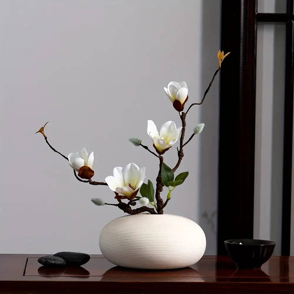 Huis Van Merken - Wholesale Artificial Flowers - 1pc Magnolia with artificial branches 42cm home decoration0