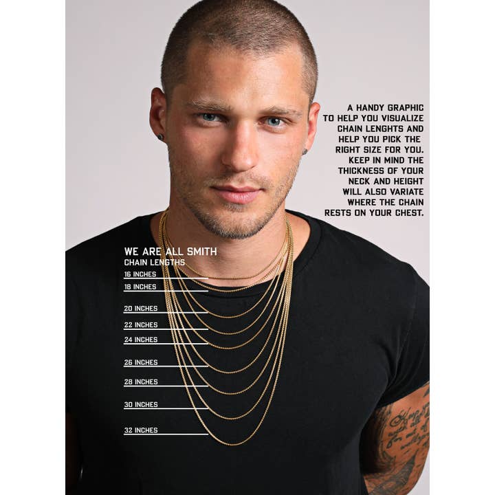 We Are All Smith - Wholesale Link & Chain Necklace - 925 Sterling Silver Cuban Chain Necklace for Men8