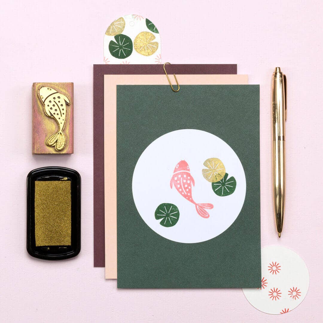 Perlenfischer - Wholesale Rubber/Decorative Stamp - 5x Stamp | Koi2