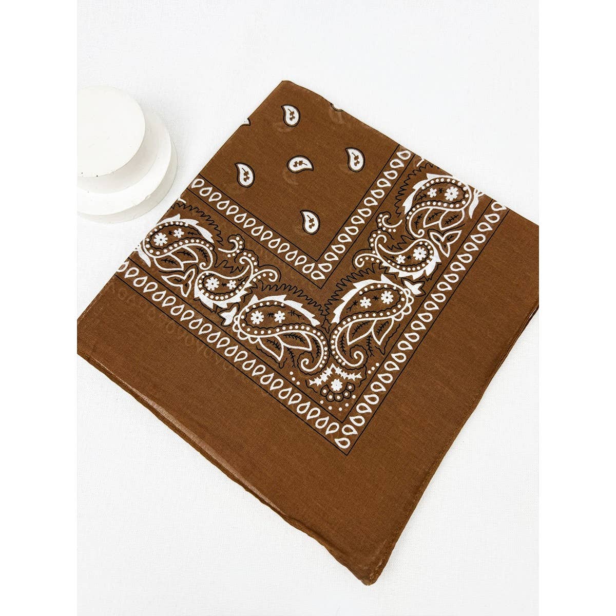 Brown Pasley Pattern Bandanas for wholesale on Faire1