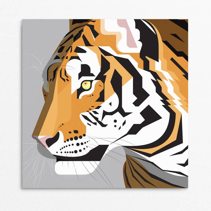 'Tiger' Greetings card for wholesale by Rachel Hunt Illustration