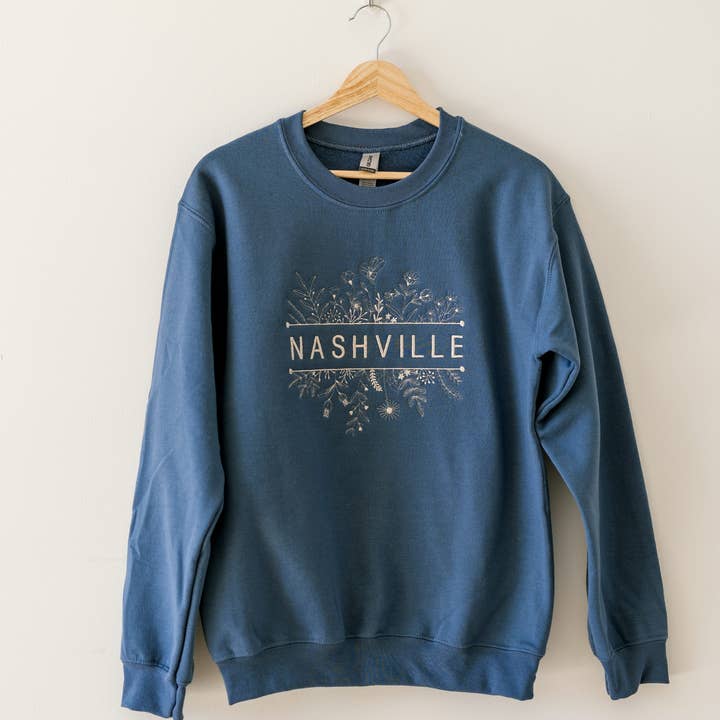 Austin Wildflower Sweatshirt med rund hals for engroshandel hos Threads By Gram
