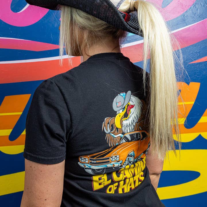 Cowboy Snapback - Wholesale Cowboy Hat - Unisex - BLACK USA MESH COWBOY SNAPBACK: 6 PANEL - BLANK2