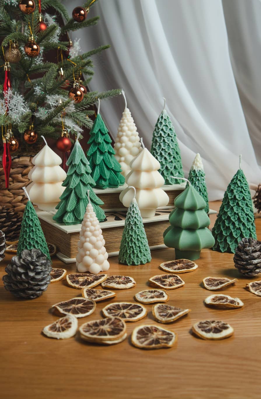 Ritual Spirit ltd - Wholesale Novelty Candle - White Bubble Christmas tree | Large&Small1