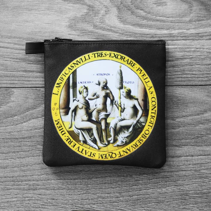 renaissance fair - Wholesale Coin Purse - Women's - the Three Fates - twill coin case - Tondo, by Hans Vischer1