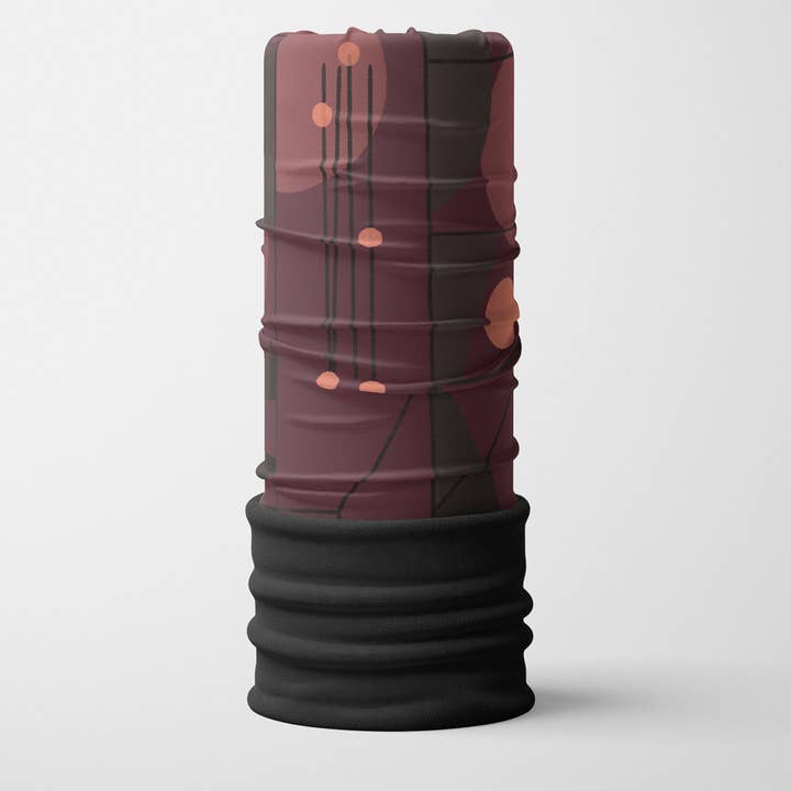 Polar Geometrics Tubo Multifuncional Roxo/Aqueckwarmer por atacado de Lalita's Art Shop