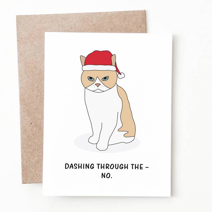 Grumpy Cat Christmas Card for wholesale by Nine Two Design