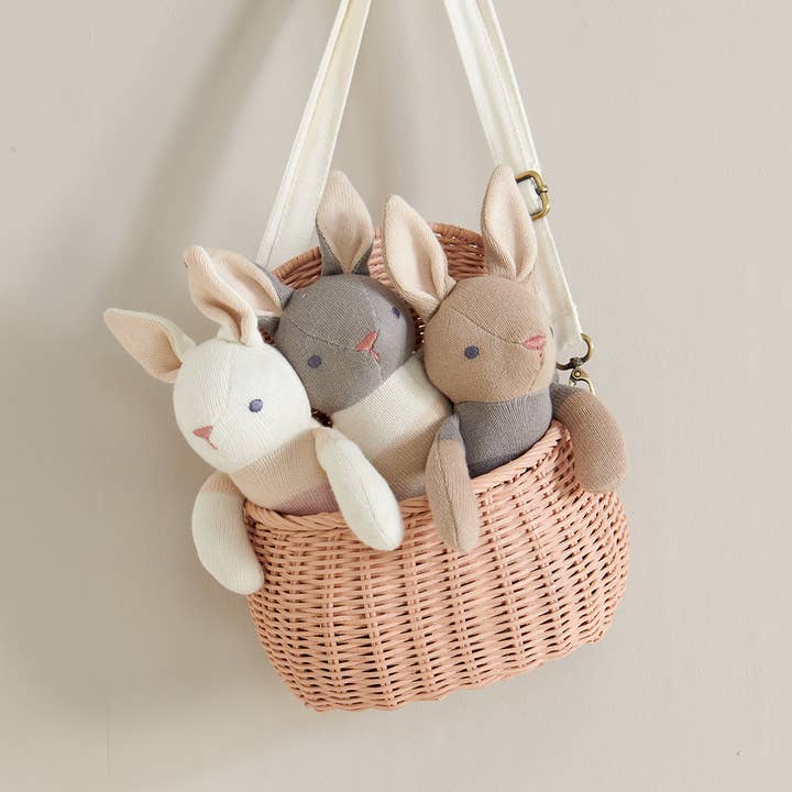 ThreadBear Design UK/EU - Wholesale Doll - Kids - Baby Threads Taupe Bunny - Organic Doll 35cm