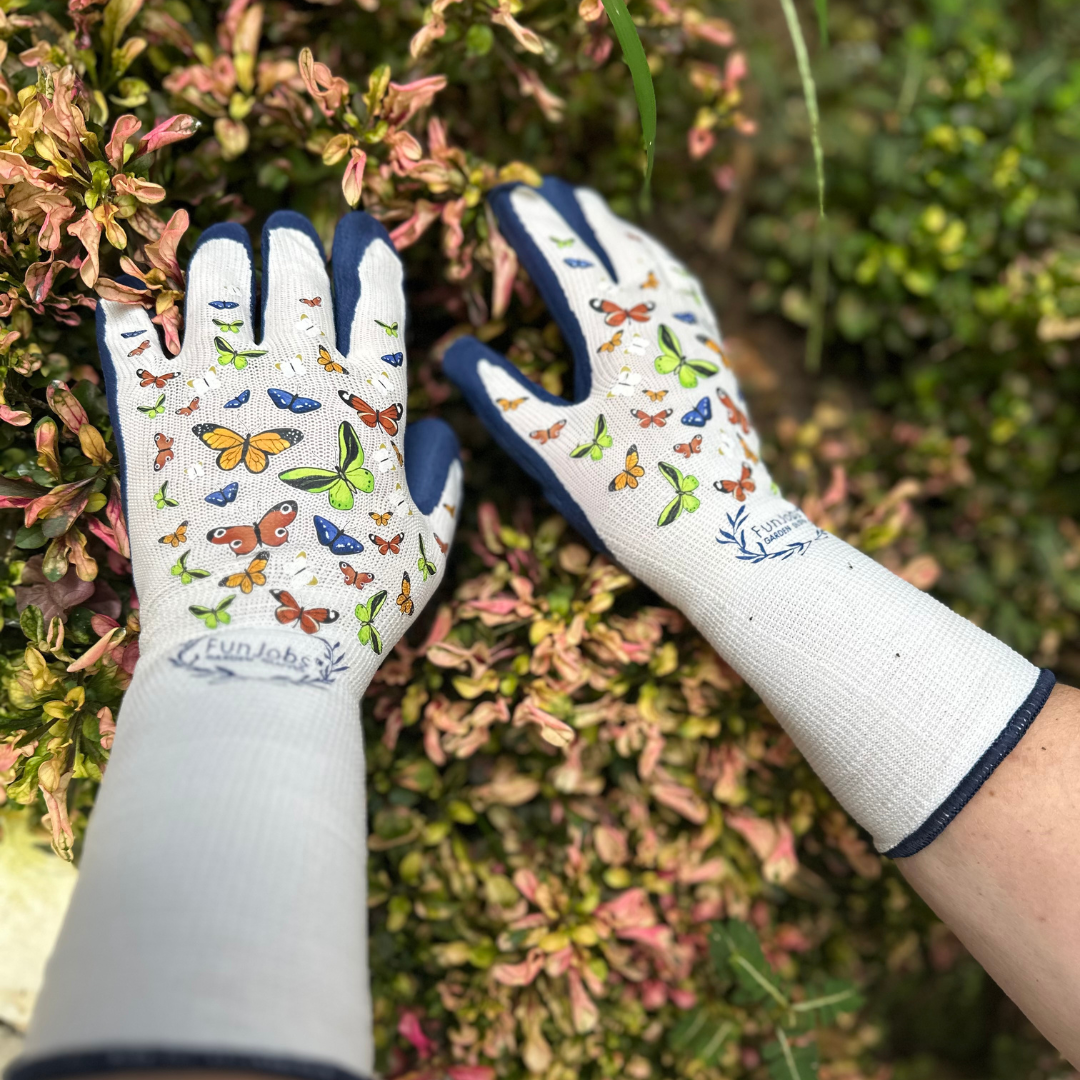 FunJobs Garden Gloves - Wholesale Garden Gloves - FunJobs Long Butterfly Gardening Gloves9