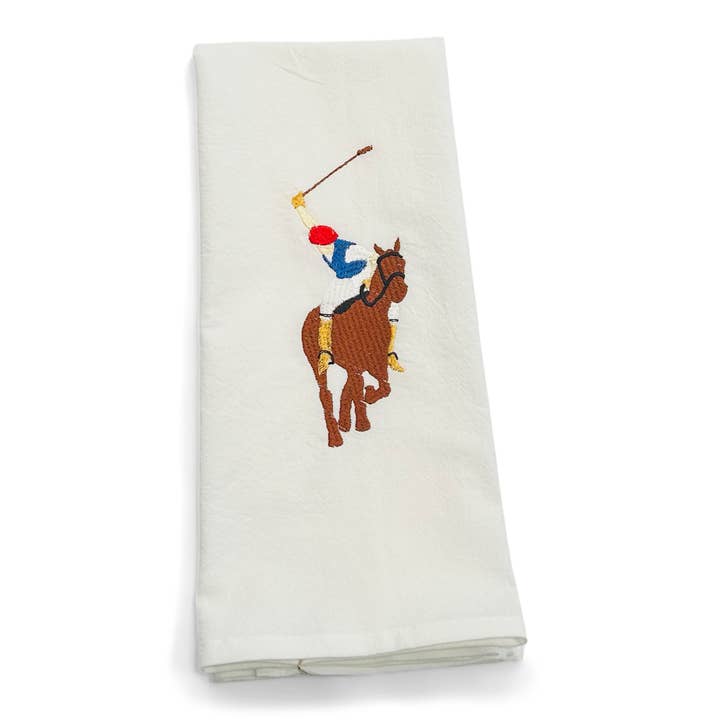 Towel - Polo Player for wholesale by Vibrantly Blue