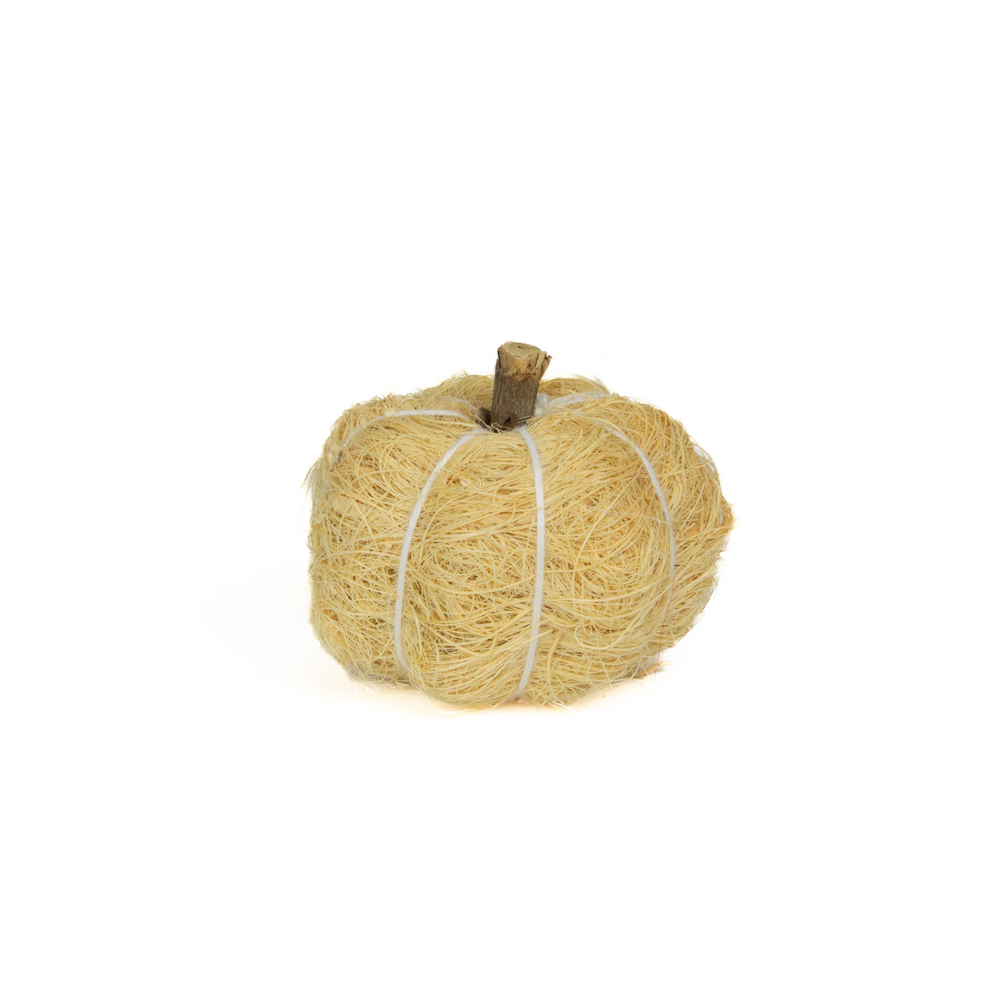 Mills Floral Company - Wholesale Tafelbladdecoratie - Coco Fiber Pumpkins Cream - 9 stuks1