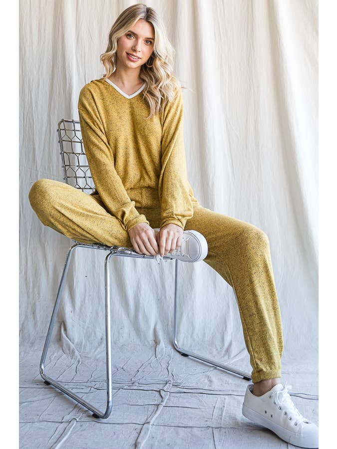 Mustard COZIEST LOUNGE SET for wholesale on Faire14