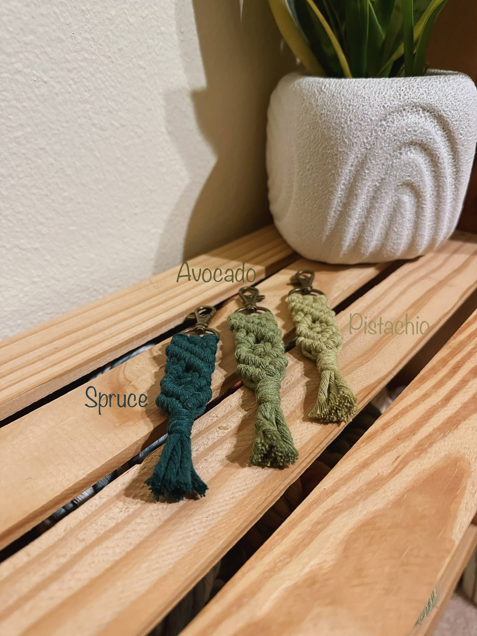 Birch + Being - Wholesale Keychain - Women's - Macrame Fiber Keychain | Boho Accessory1