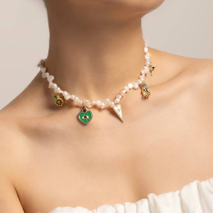 Bliss Pearl Necklace Gift for wholesale by Val Naïf