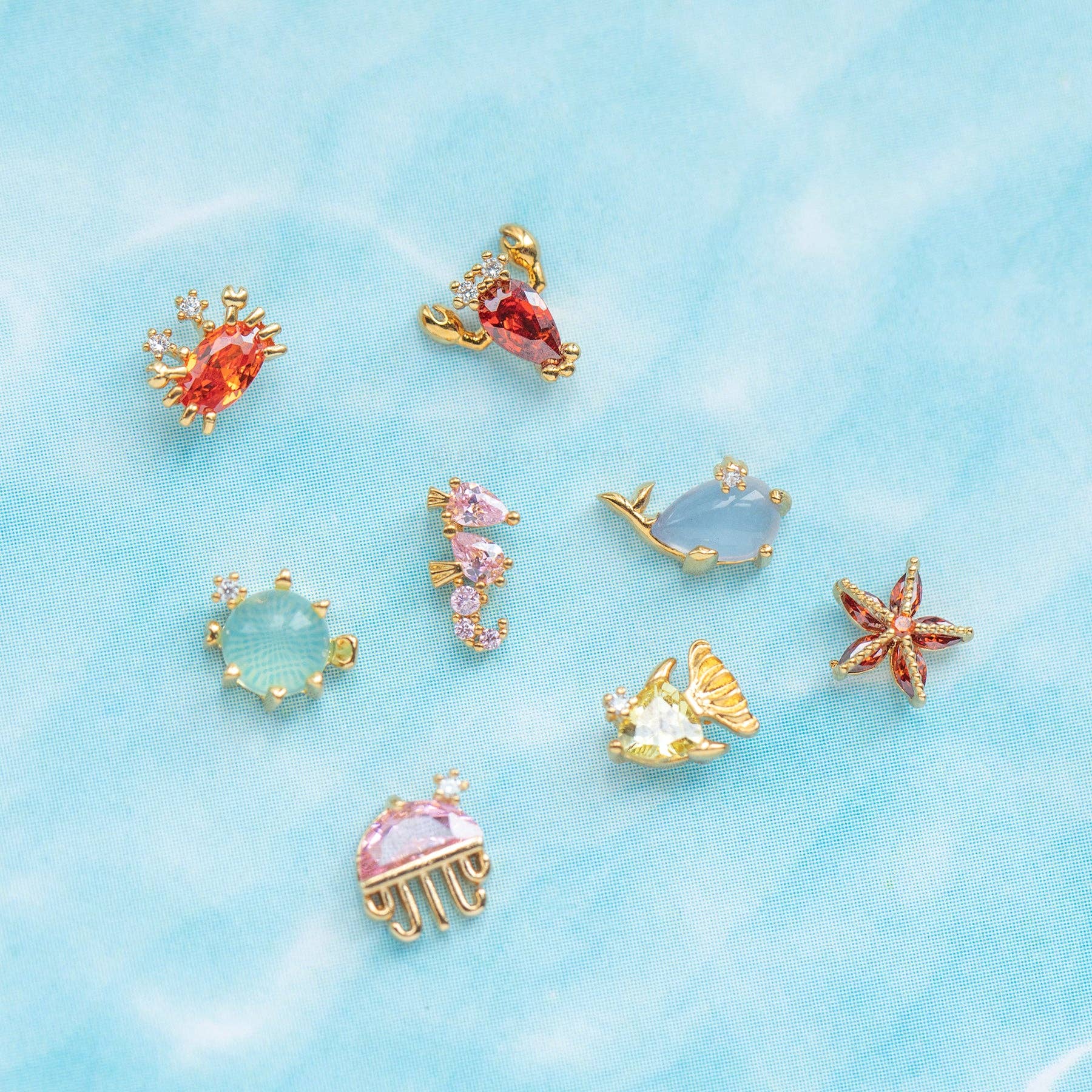 Girls Crew - Wholesale Jewelry Set - Under the Sea Stud Set8