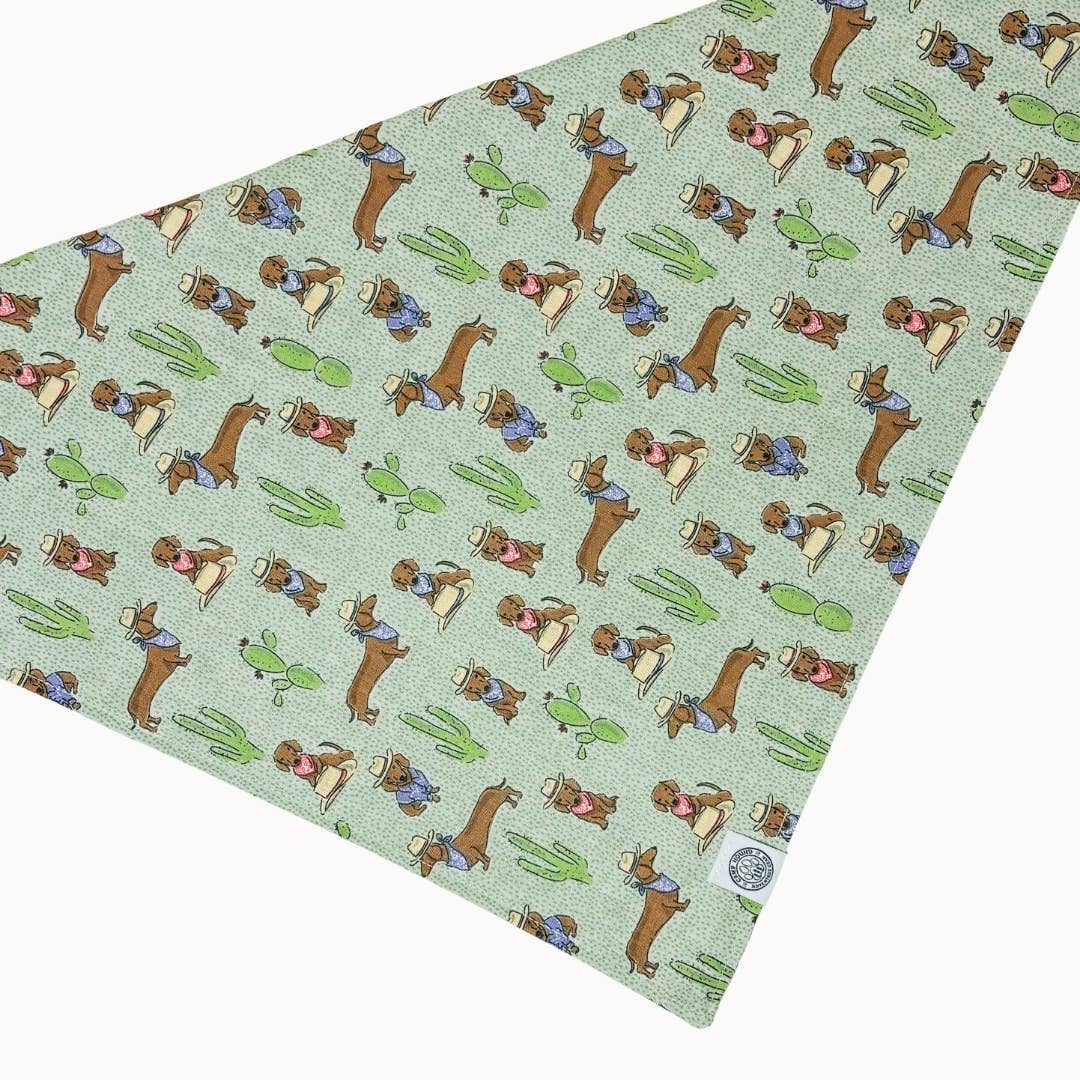 Gray Bandit Dog Bandana | Cowboy Western Boho Pet Accessory for wholesale on Faire1