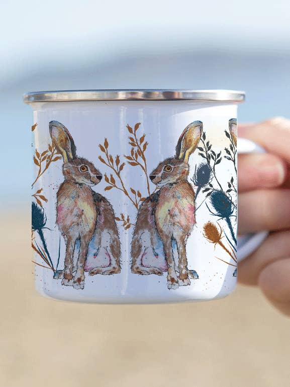 Hare Emaille-Tasse für den Großhandel von Dollyhotdogs