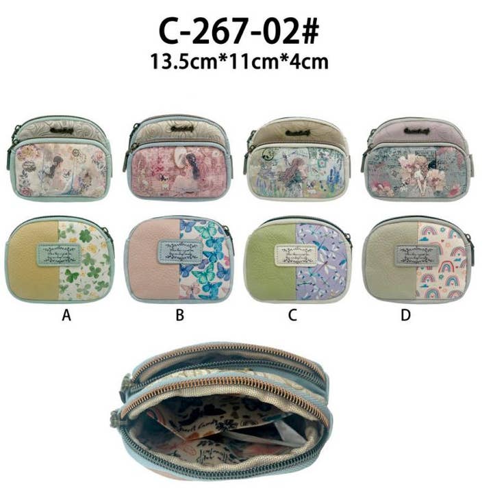 Portafoglio Sintetico con Bambola Sweet Candy e Tasca Frontale per la vendita all'ingrosso da parte di Chenson & Gorett