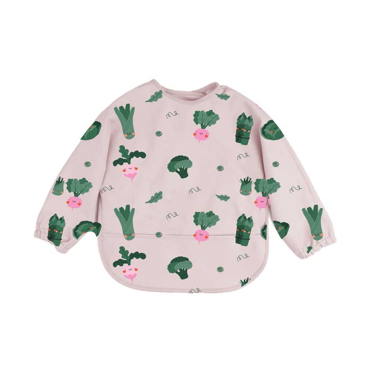 the cotton cloud - Wholesale Slabbetje - Baby - Babyslabbetje met lange mouwen Veggie Pals0