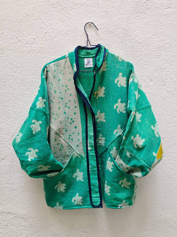 Indigo Collection - Wholesale Jacket - Women's - VINTAGE KANTHA JACKETS17