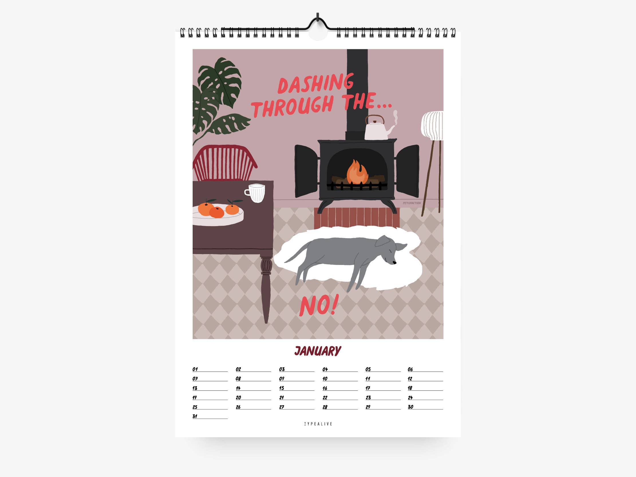 typealive – Engroshandel Kalender – Vægtkalendar/Petisfaction «Dogs»2
