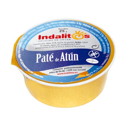 Indalitos - Wholesale Tinned Fish - Tuna Pate 25Gr0