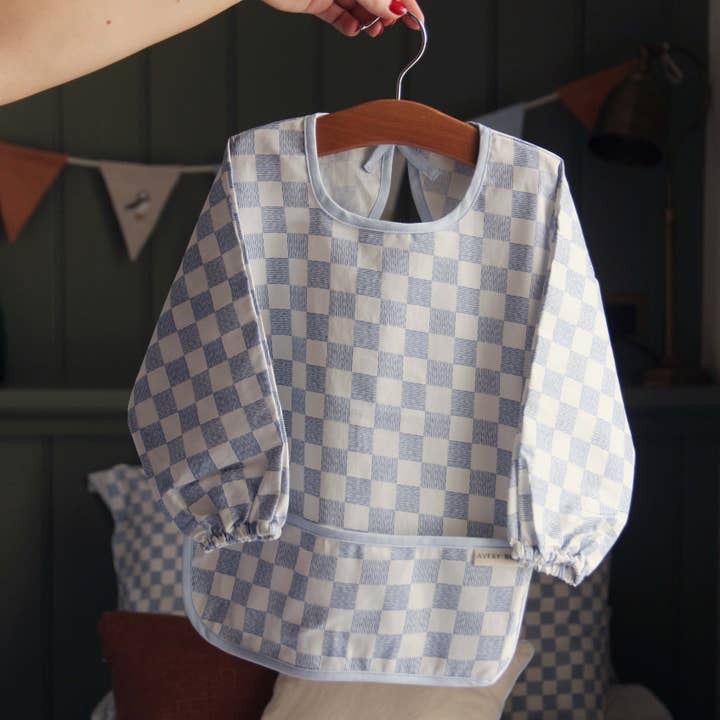 Sleeved Bib - Waves for wholesale by Avery Row