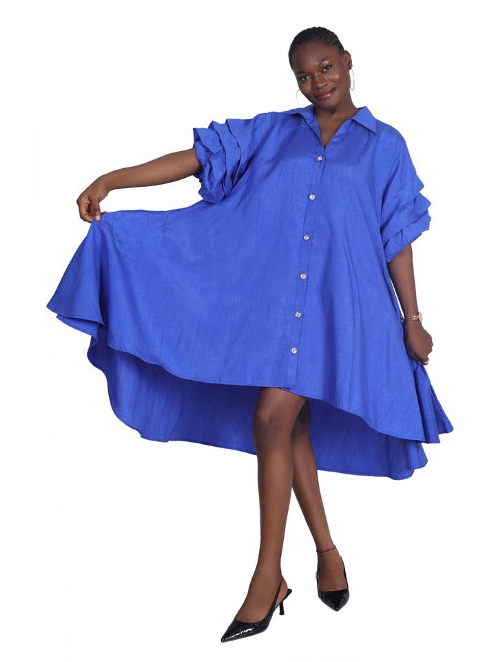 Advance Apparels - Wholesale Dress - Women's - Hi-Lo Dress w/ "Blessed" AD-2501328