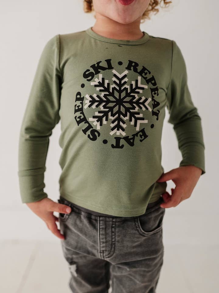 babysprouts clothing company - Wholesale Screen Printed T-Shirt - Kids - Boy's Long Sleeve Tee Fall Winter 202511