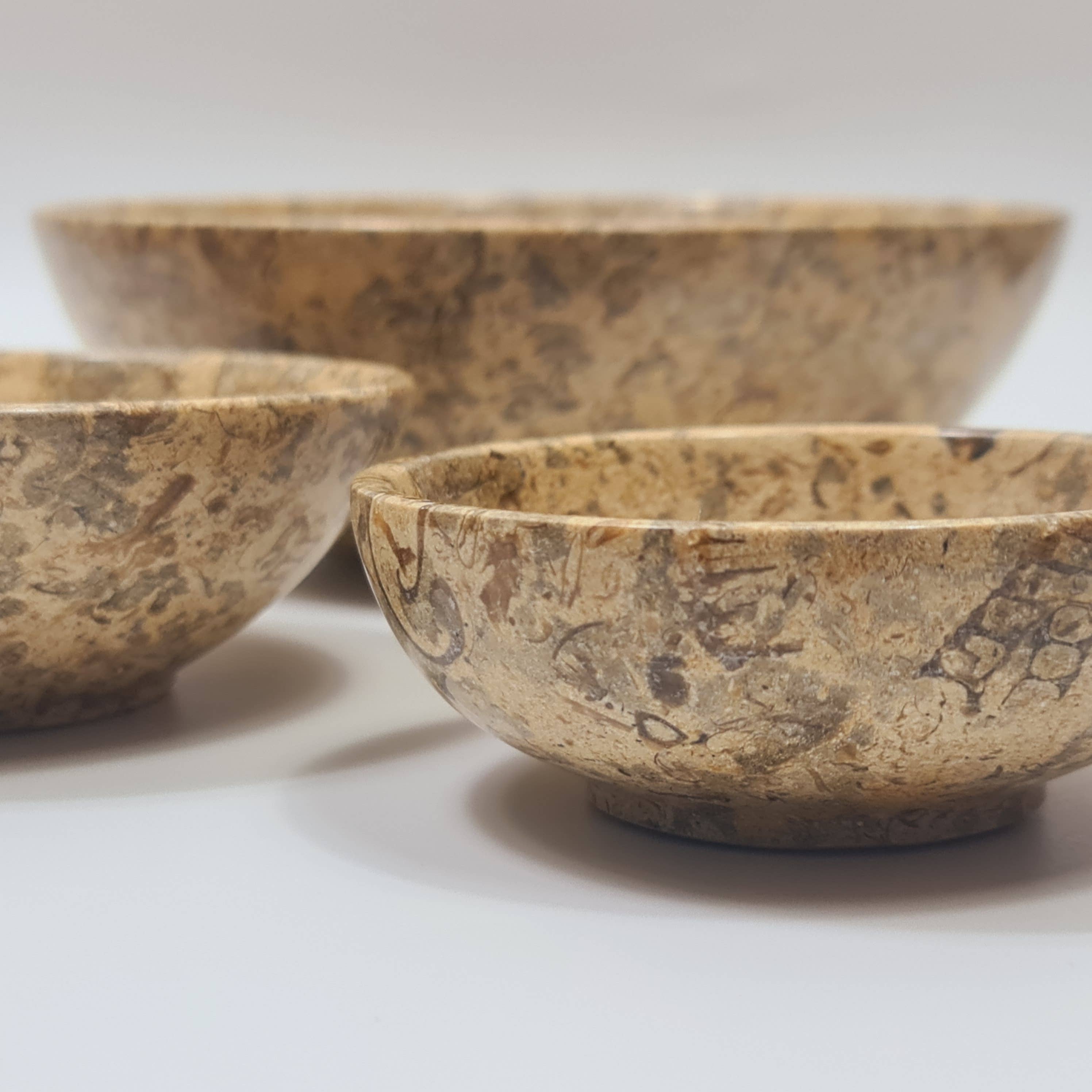 Gemstone Gifts Ltd. – wholesale Decorative plate/dish/bowl – Fossil/Coral Bowl - Marble Bowl (Multiple sizes)3