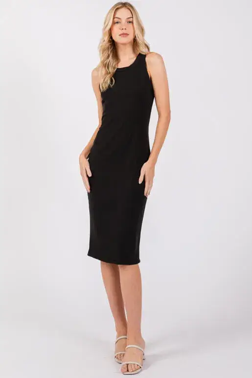 Final Touch – wholesale Dress – Women's – Fitted Rib Jersey Dress - D406790