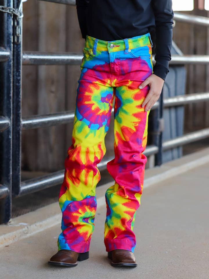 *YOUTH*TIE DYE SIGNATURE TROUSER DENIM for wholesale by Ranch Dress'n