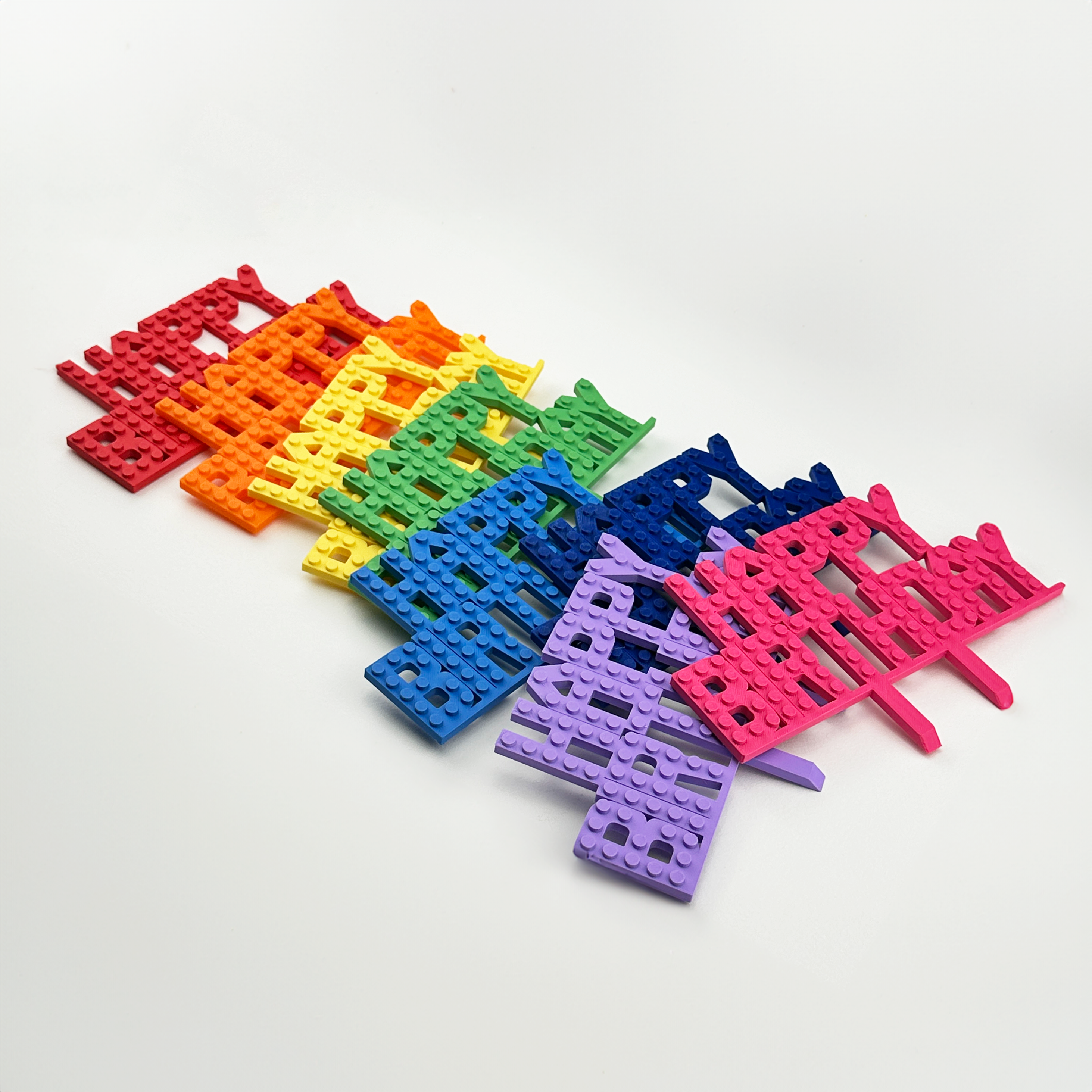 Made Happy Gifts - Wholesale Cake/Cupcake Topper - Happy Birthday Cake Topper Compatible with LEGO® Bricks2