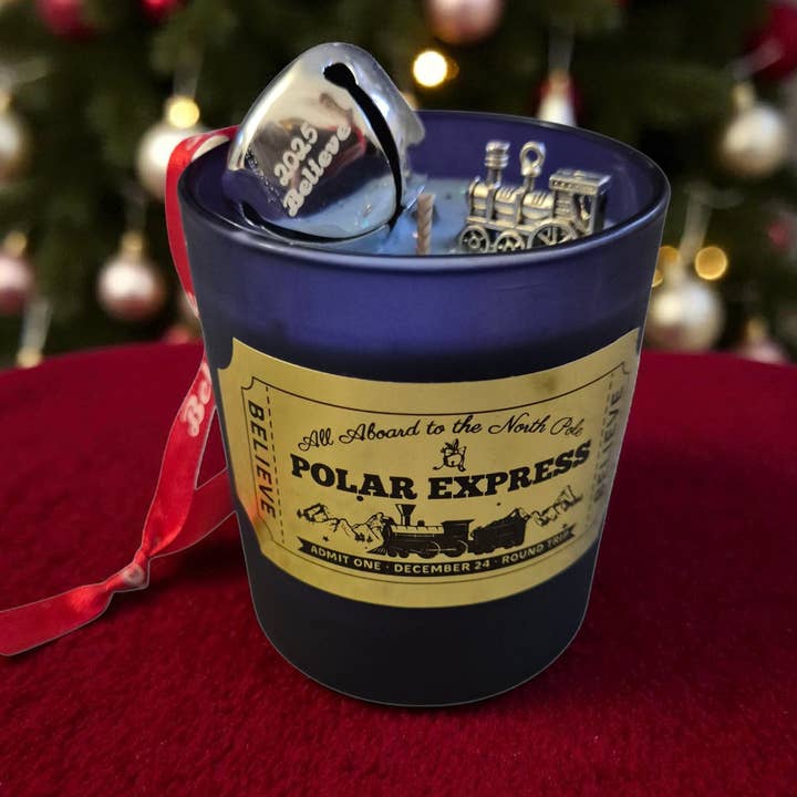 The Flickering Flame of Fantasy - Wholesale Jar/Filled Candle - Polar Express Christmas Candle 4