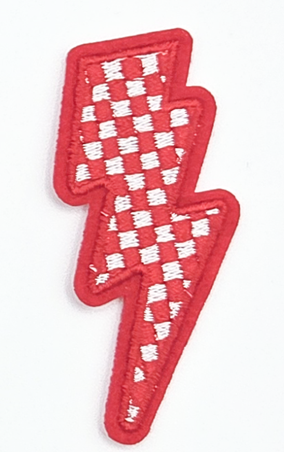 Trendy Transfers - Vendita all'ingrosso Toppe - Toppa ricamata a forma di fulmine a scacchi per CAPPELLO/TASCA7